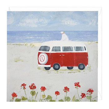 Card Red Camper